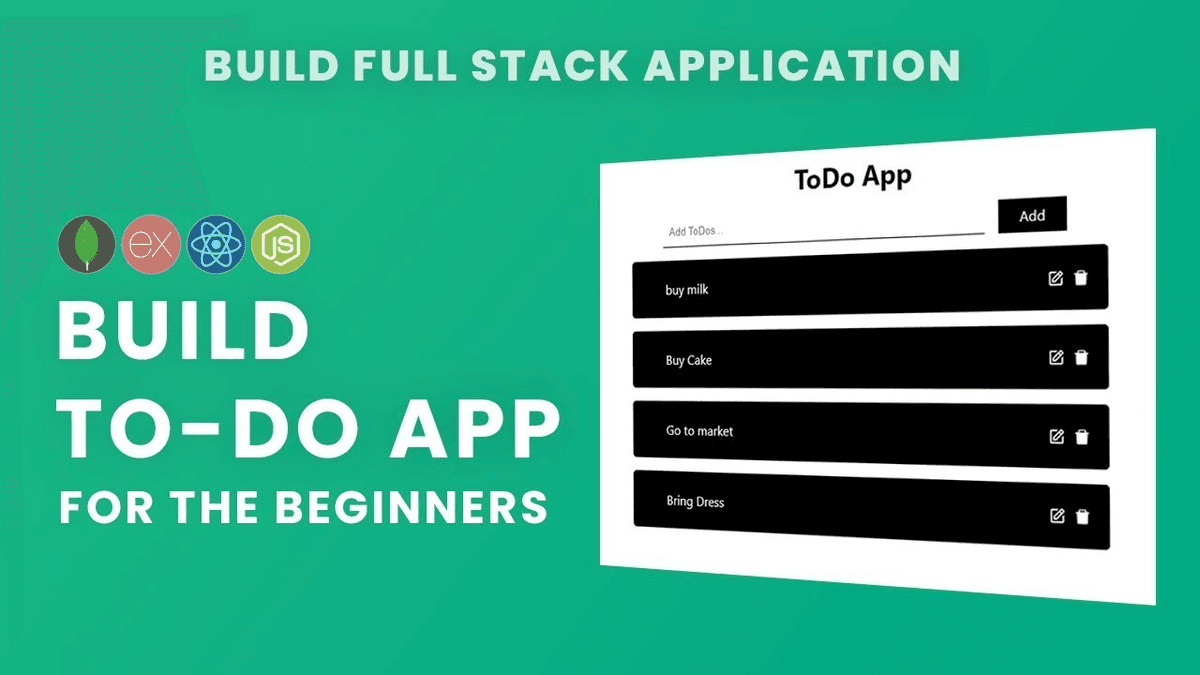 Full Stack ToDo App | Node, React, Express, MongoDB Tutorial